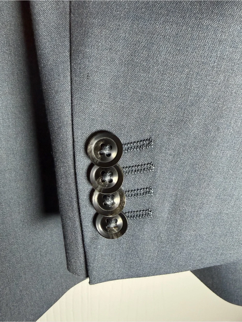 Topman Men's Light Gray Two-Button Blazer